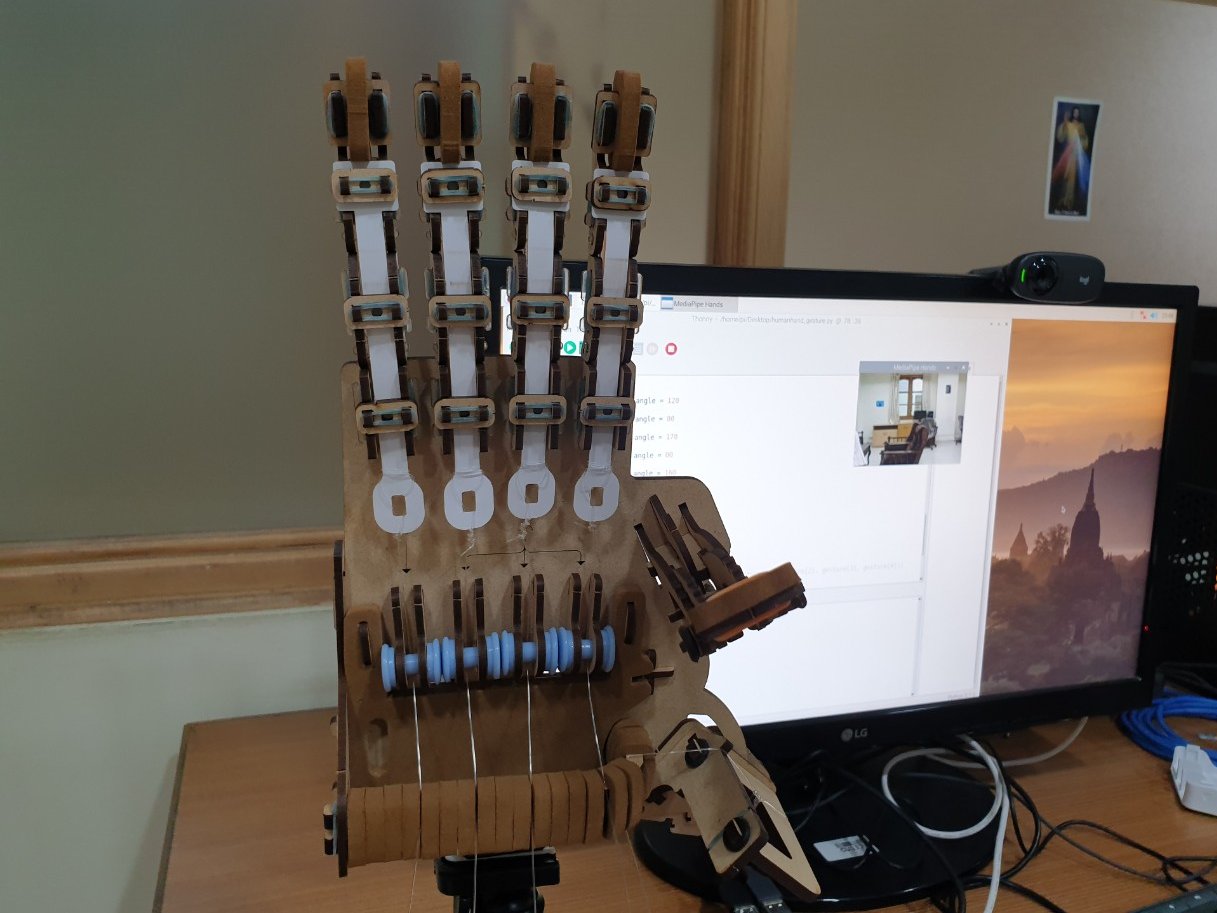 Robot Hand with Hand Gesture Recognition - Hackster.io