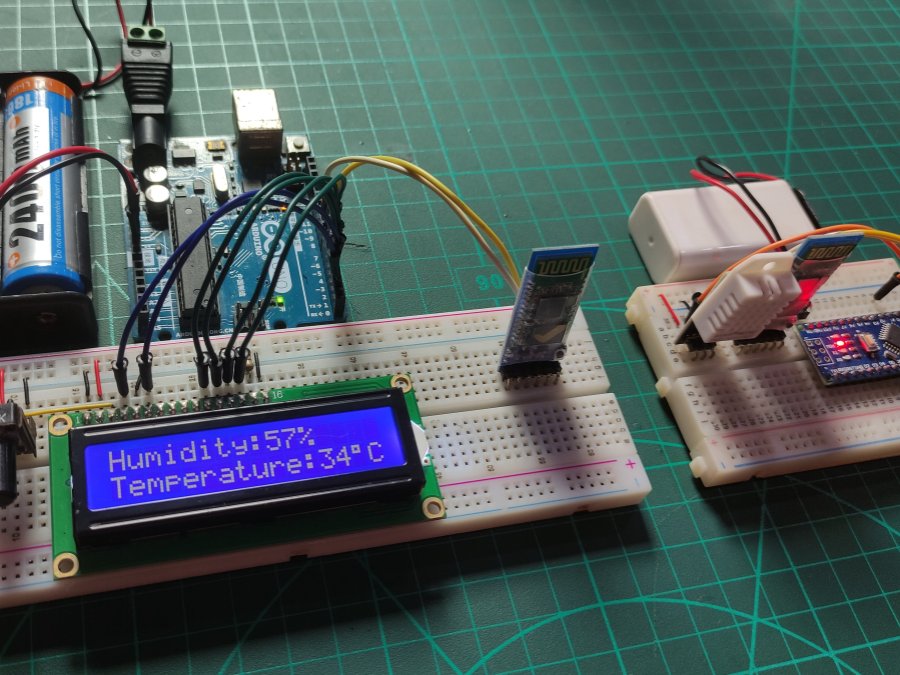 Wireless Temperature and Humidity Monitoring system Arduino Project Hub