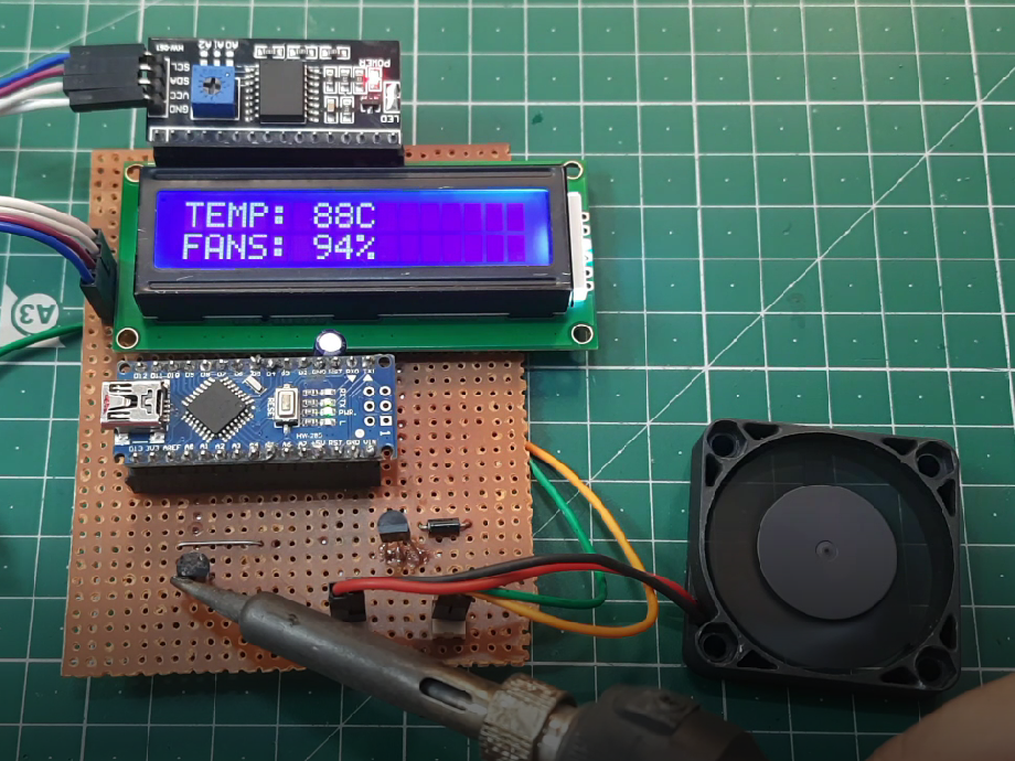 Arduino based temperature controlled fan Hackster.io