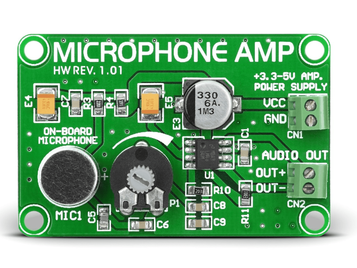Inexpensive Microphone amplifier circuit Hackster.io