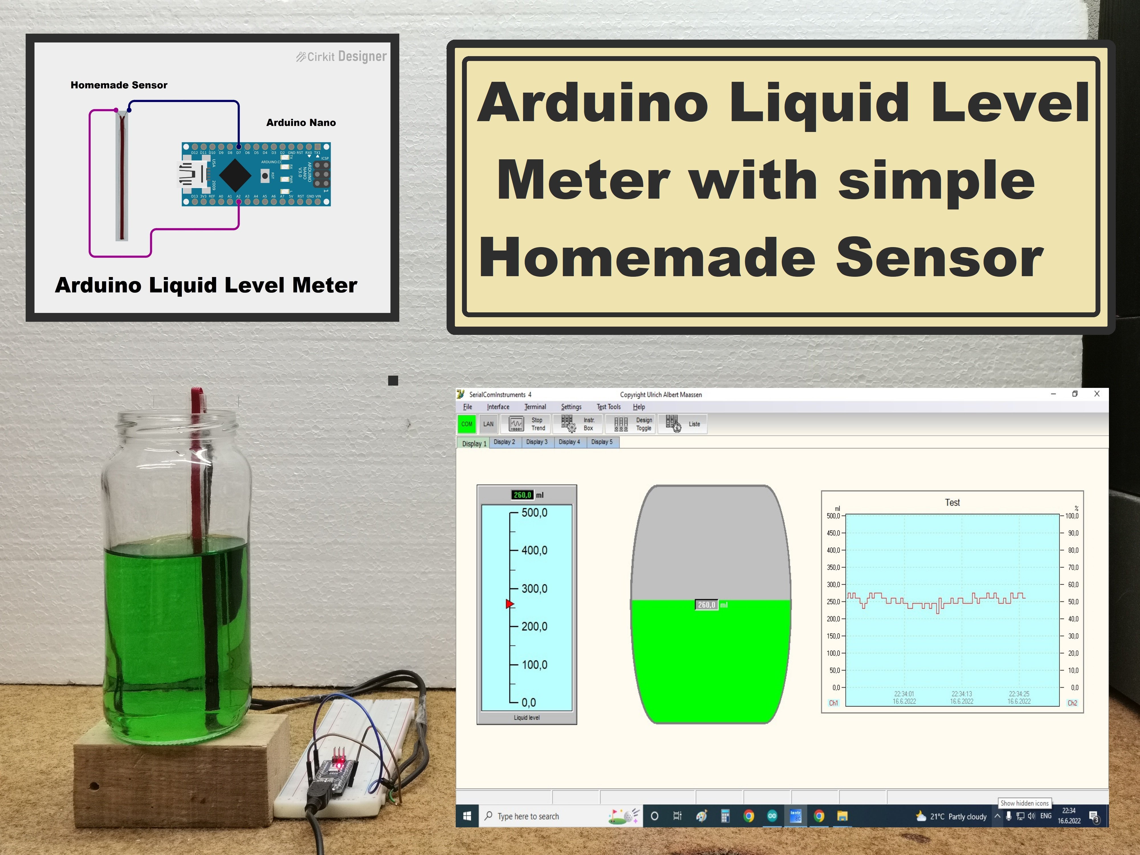 Arduino Liquid Level Meter with simple Homemade Sensor Hackster.io