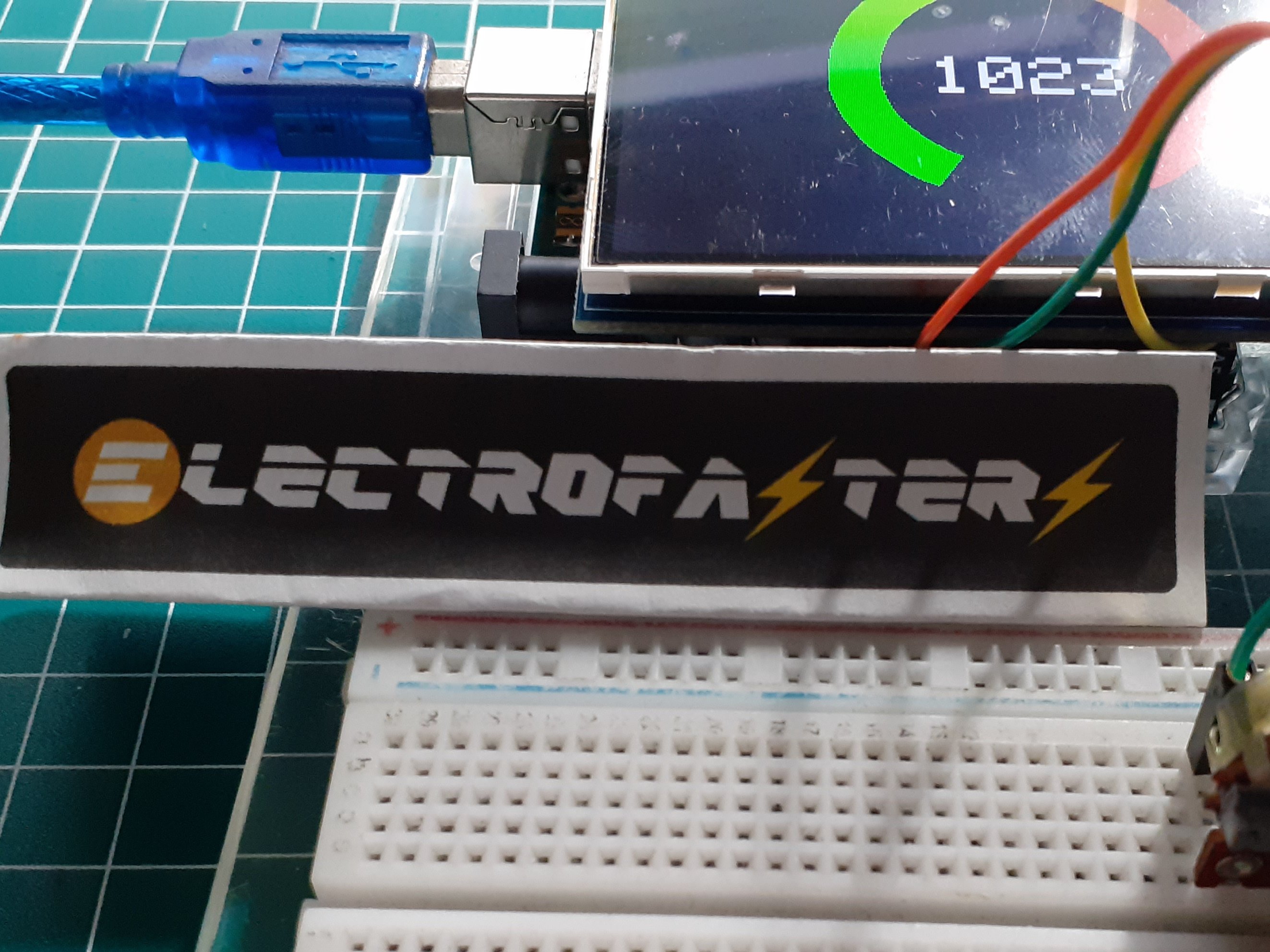 Value of potentiometer using a circular progress bar Hackster.io