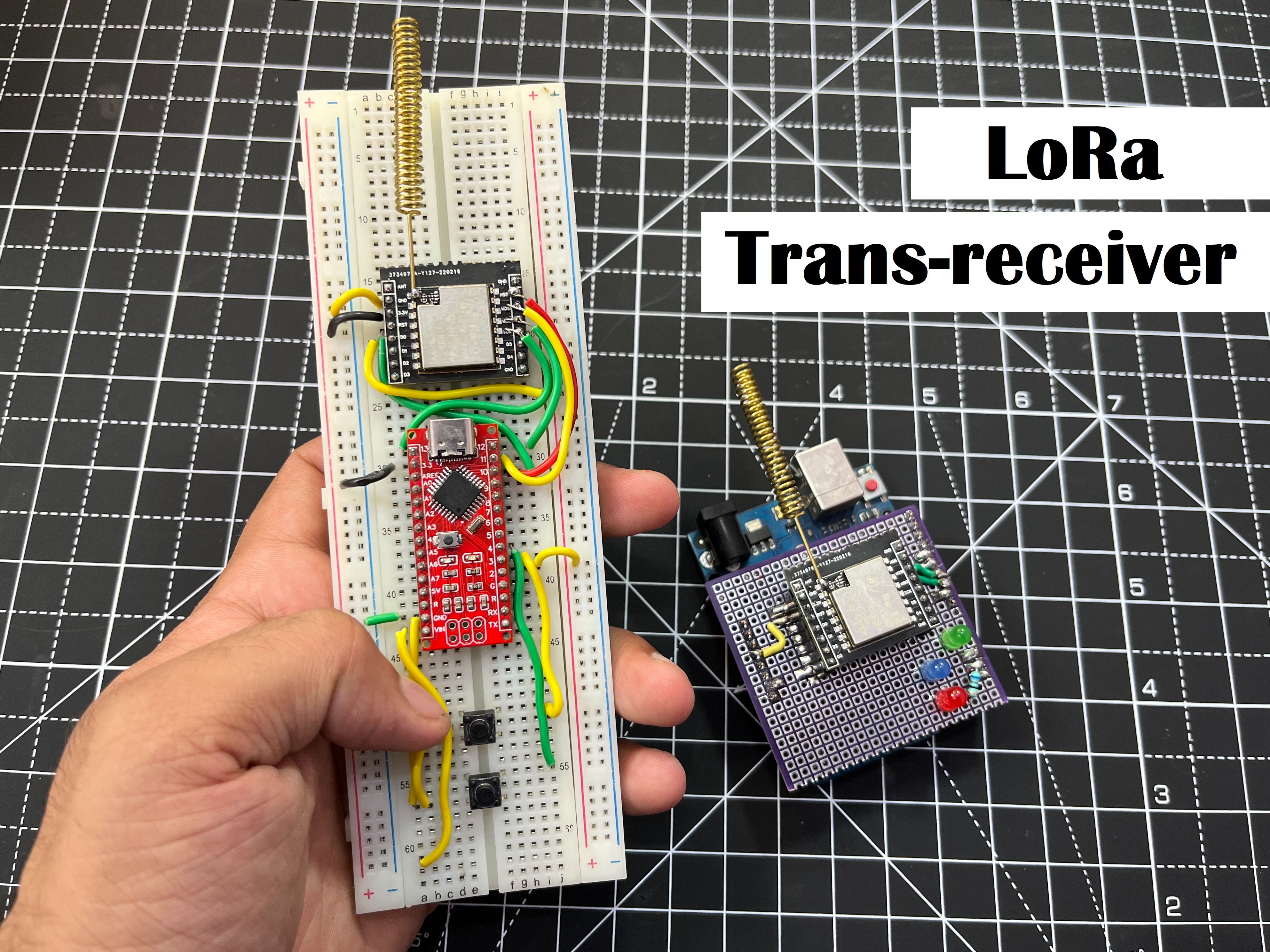 LoRa Transmitter and Receiver using Arduino Hackster.io