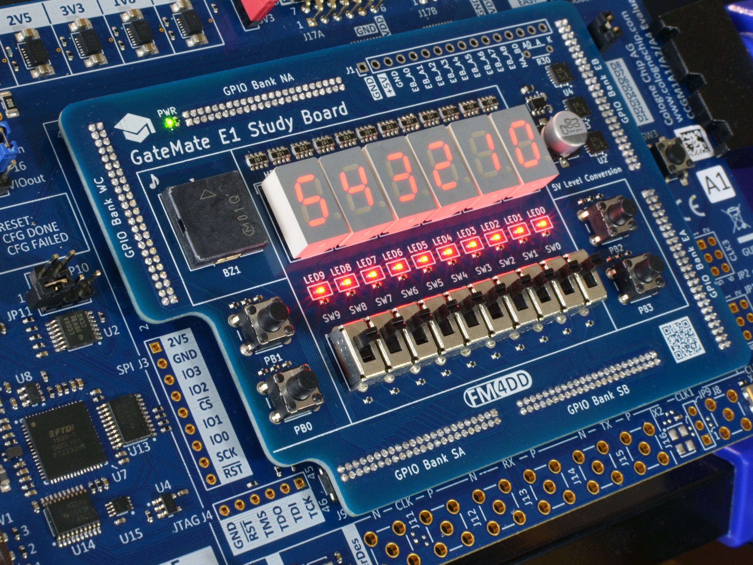 GMSTUDYE1 education board for GateMate E1 Hackster.io