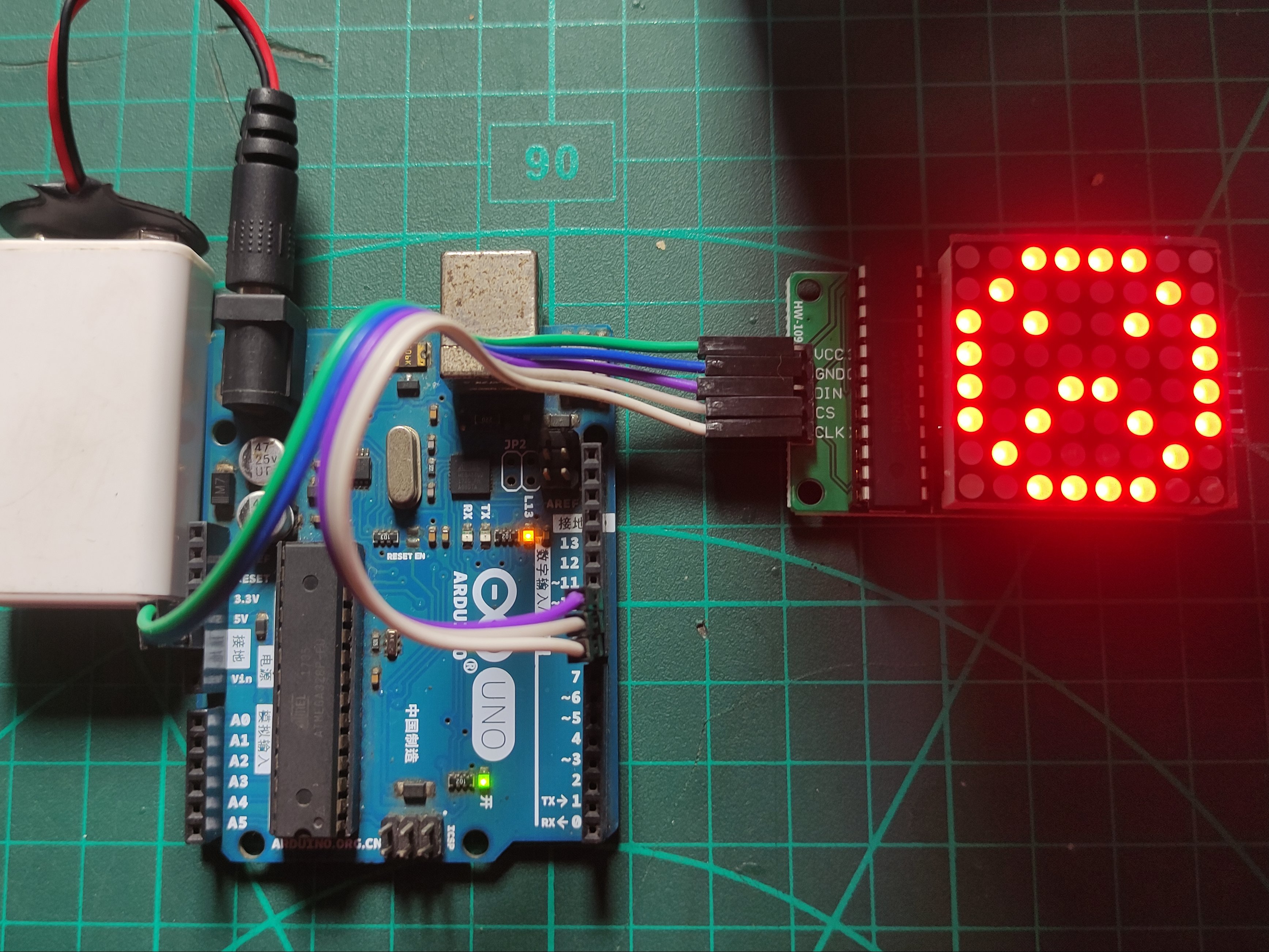 How to control LED 8x8 dot Matrix Display with MAX7219 - Hackster.io