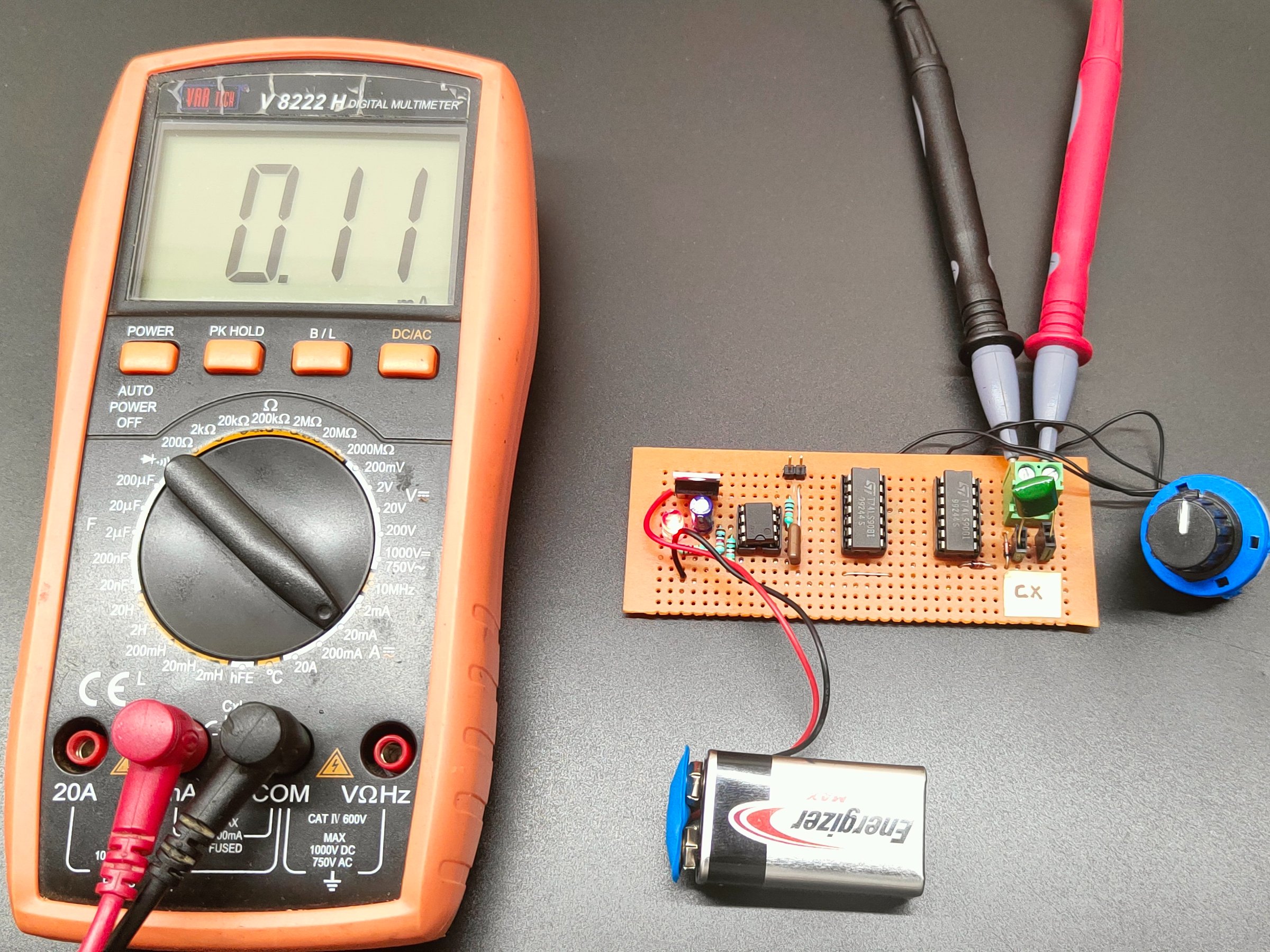 Capacitance Meter Using 555 and Decade counter - Hackster.io