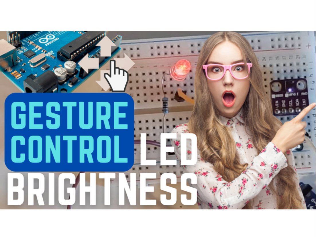 Arduino Gesture Controlled LED Brightness Hackster.io