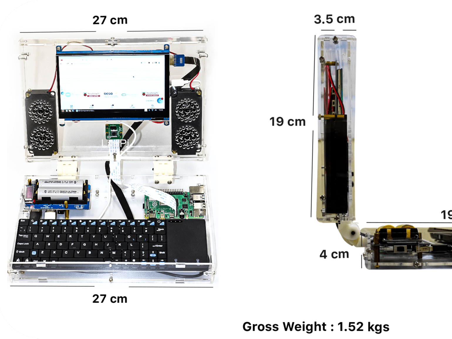 LapPi 2.0, the DIY Laptop for Raspberry Pi 4 Hackster.io