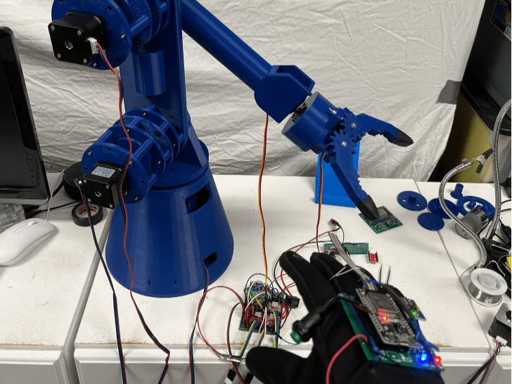 HandGesture Controlled Robotic Arm Hackster.io