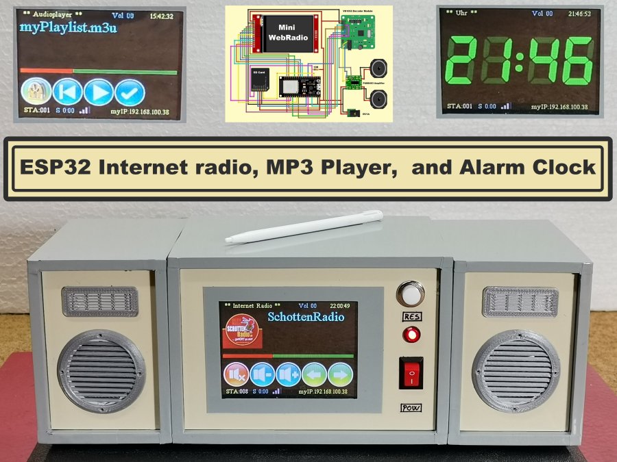 ESP32 Radio, MP3 Player, and Alarm Clock Hackster.io
