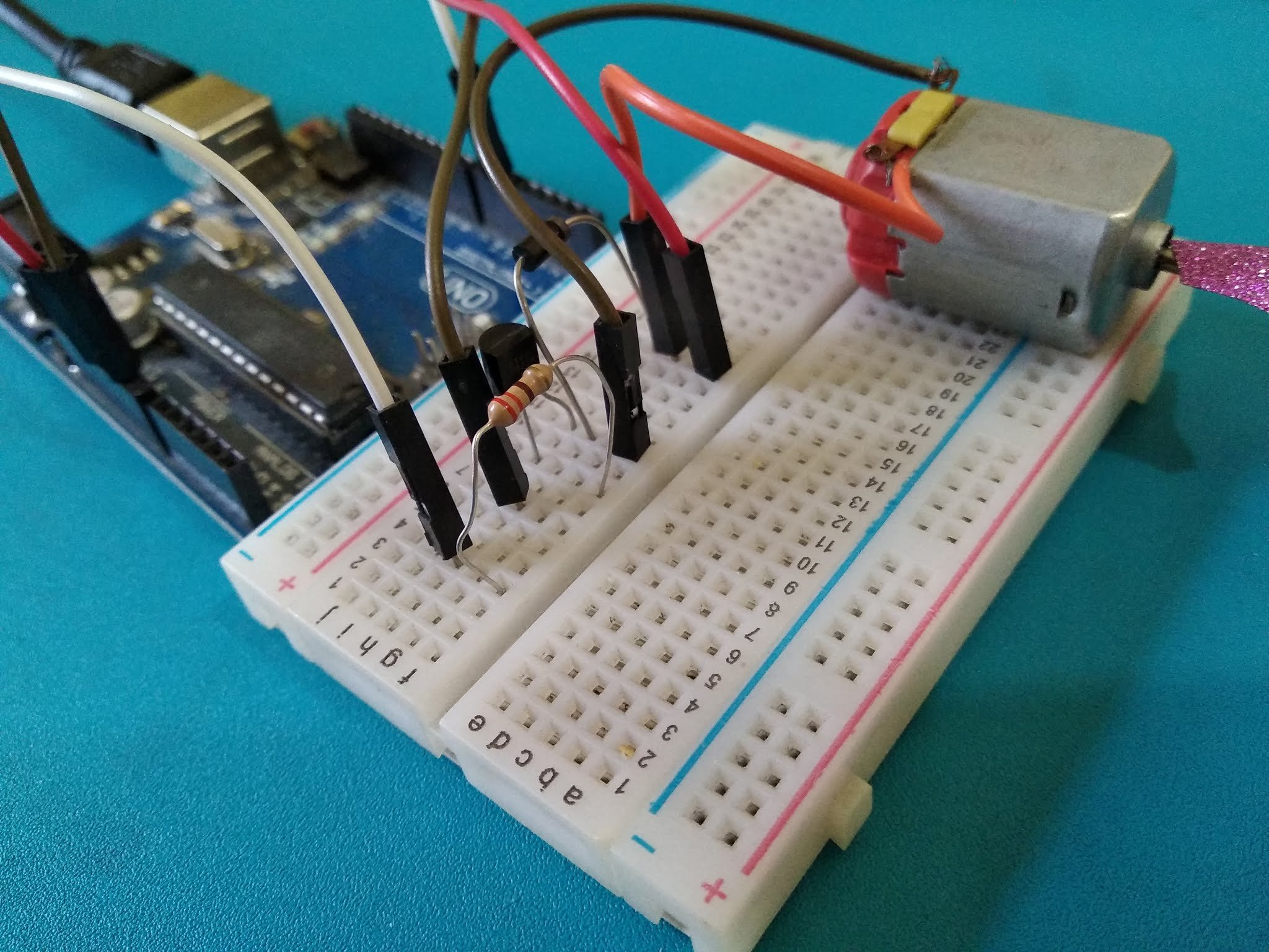 How to operate a DC motor using Arduino Hackster.io
