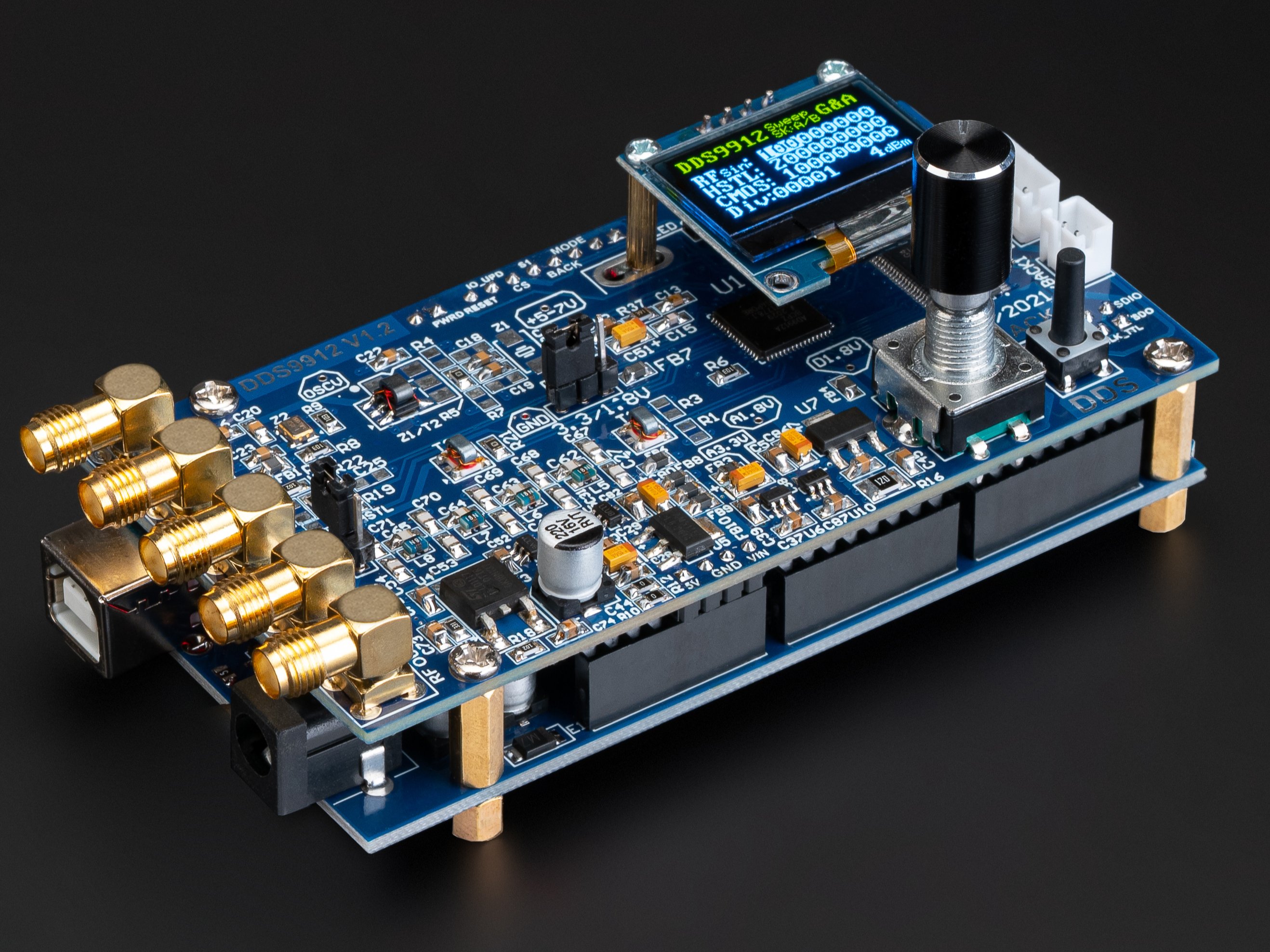 RF Signal Generator AD9912 DDS 500MHz Arduino Shield Hackster.io