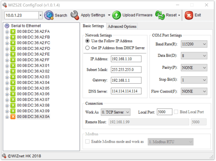 Use ChatGPT to develop W7500S2ED1 Hardware test Code which Deployed in