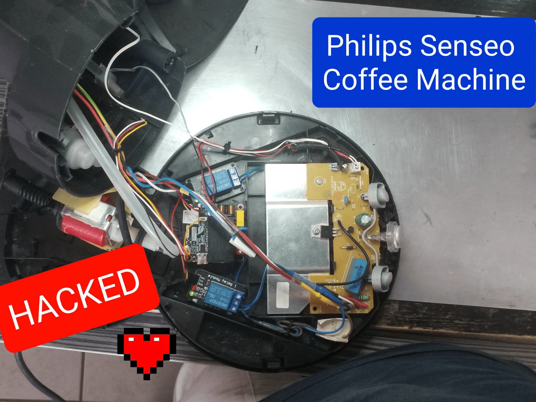 Smart addon for the Philips Senseo coffee machine Hackster.io