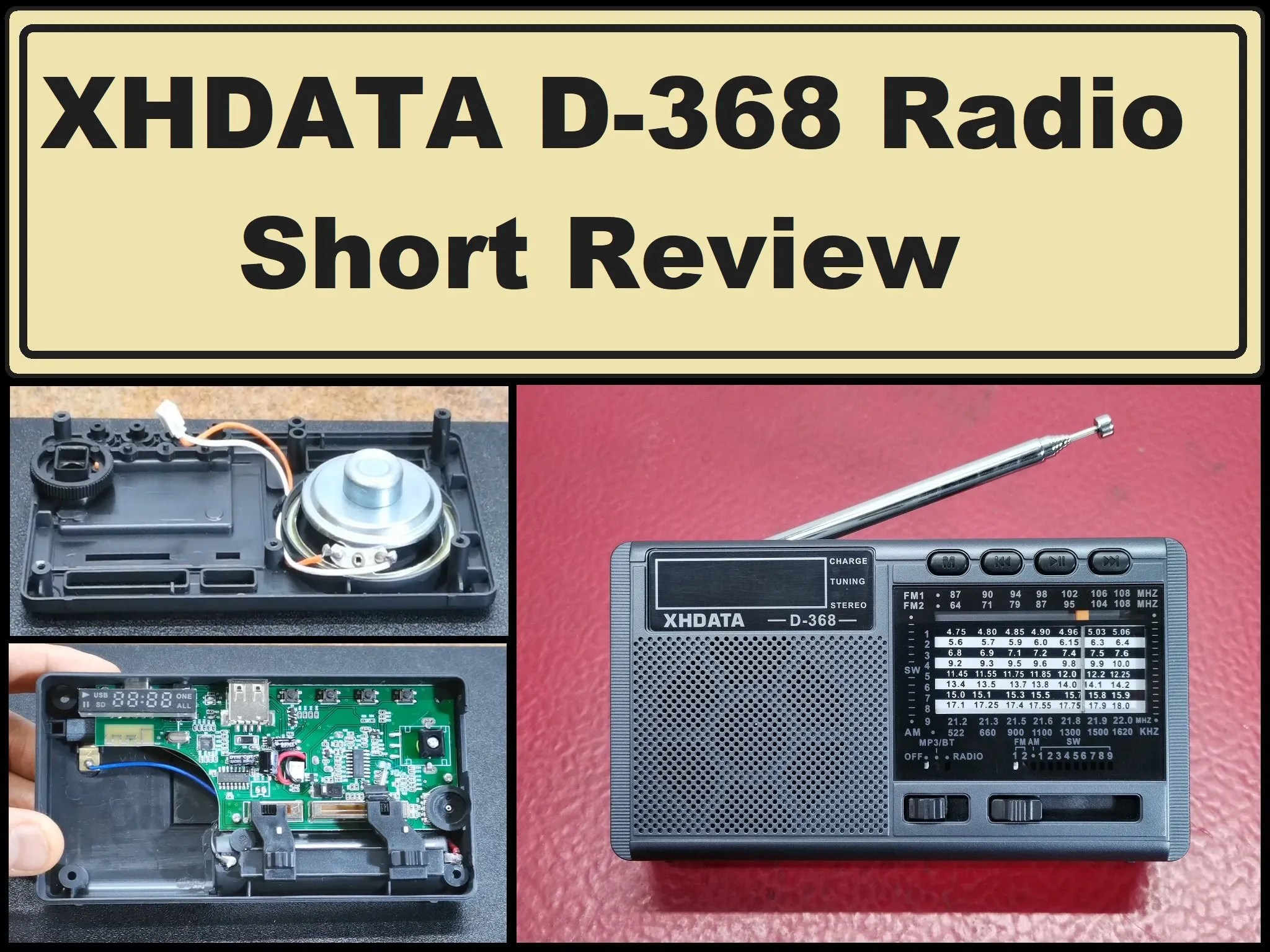 XHDATA D368 Radio short review Hackster.io