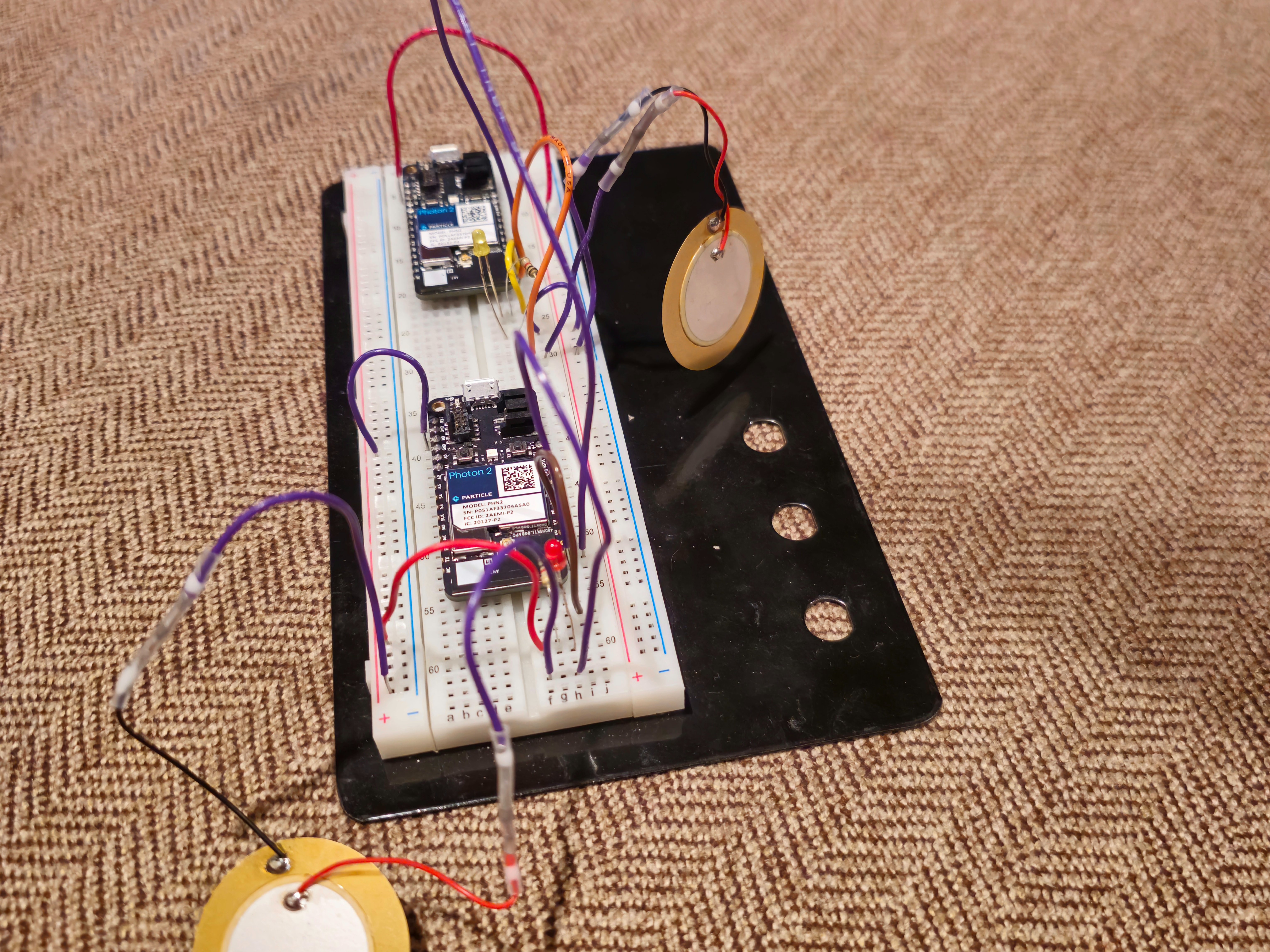 Piezoelectric Sensor LED Light Hackster.io
