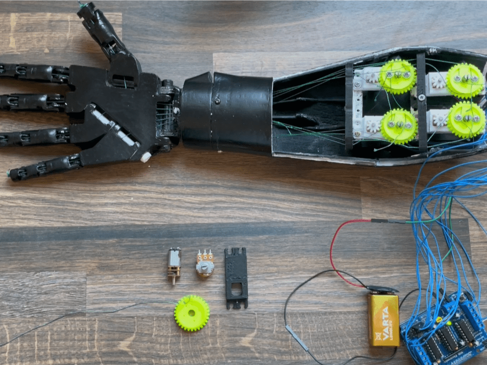 DC Motor Position Control with Potentiometer for Robotic Arm Hackster.io