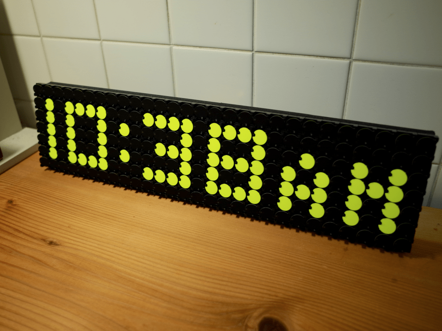 Flip Dot Clock Trybotics