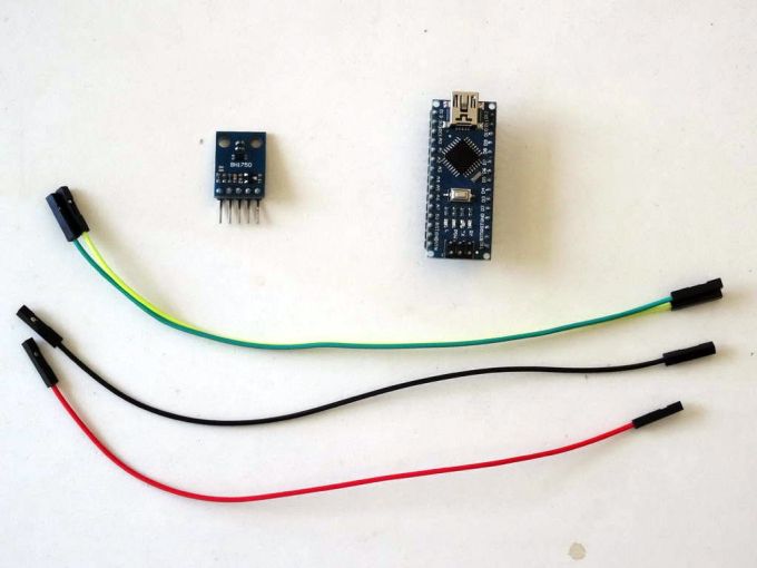 Arduino Nano BH1750 Ambient Light I2C Sensor with Visuino Arduino