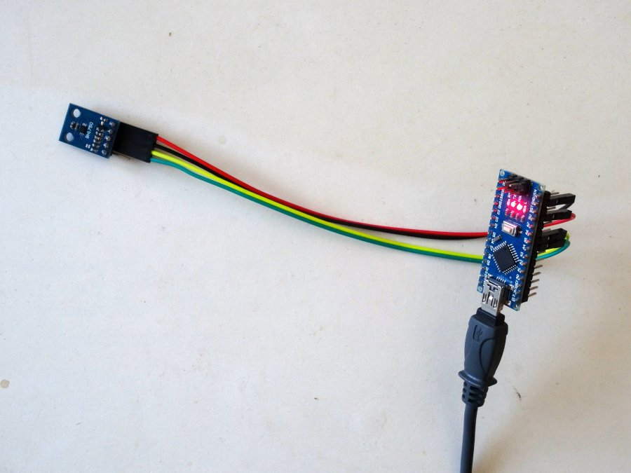 Arduino Nano BH1750 Ambient Light I2C Sensor with Visuino Arduino