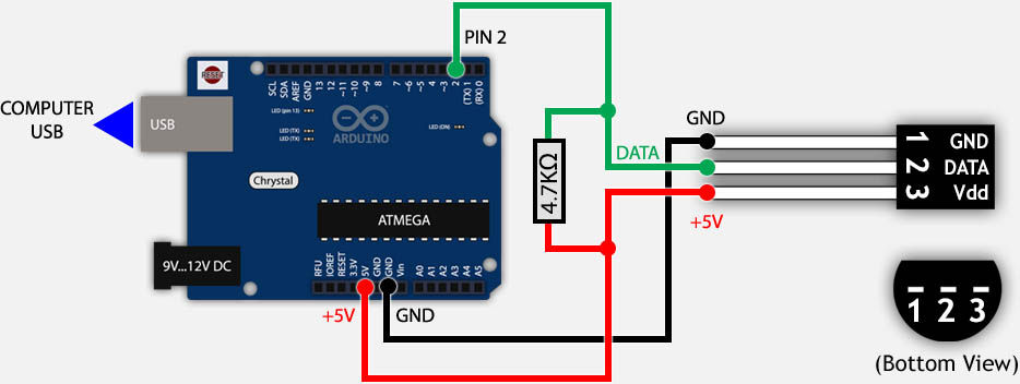 DS18B20 Temperature Sensor In Pakistan | Electronics Hub