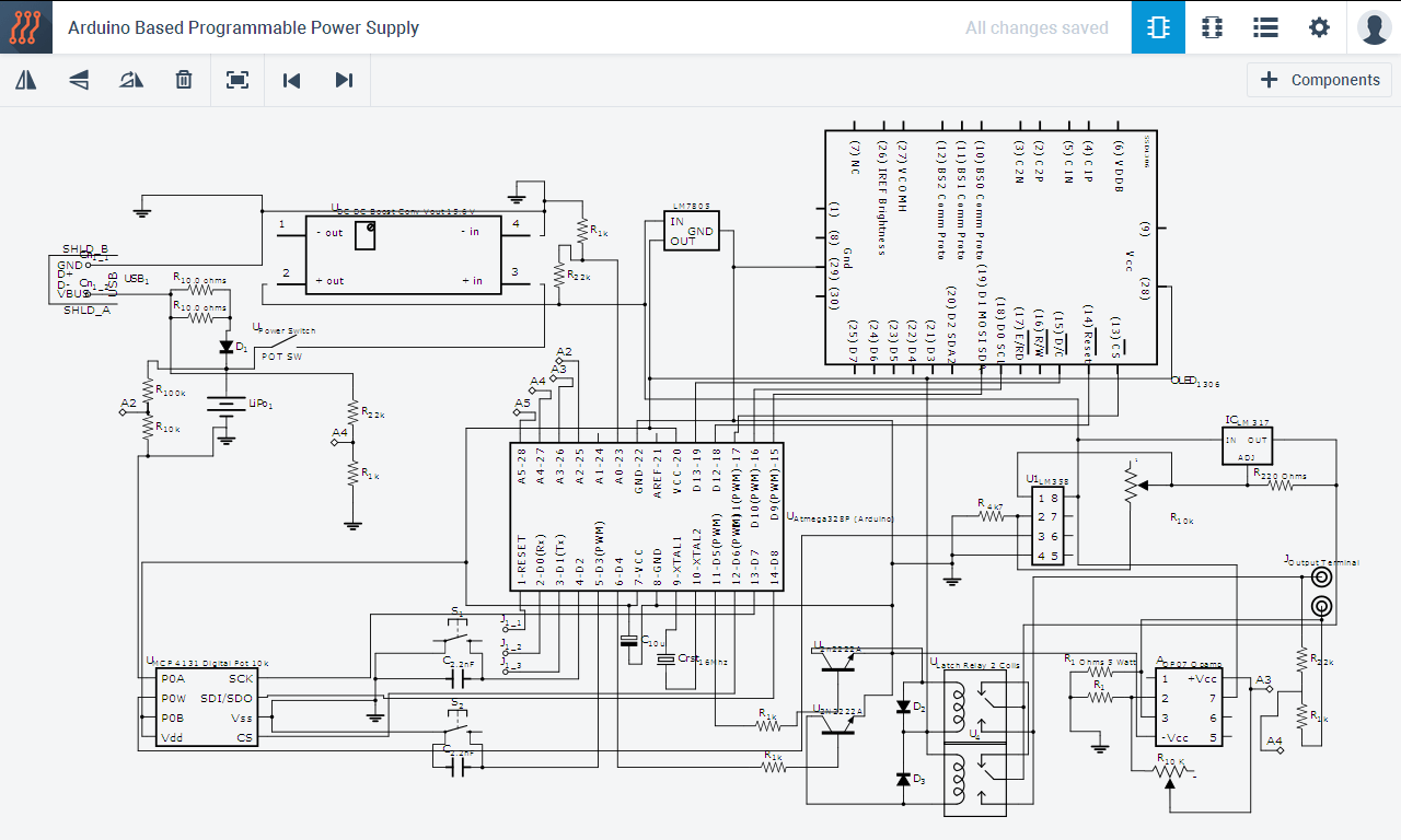 Programmable Pocket Power Supply with OLED Display Hackster.io