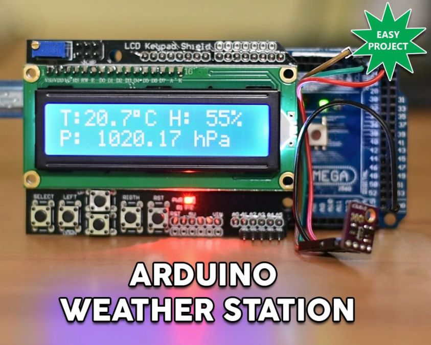 Arduino Easy Weather Station With BME280 Sensor Arduino Project Hub
