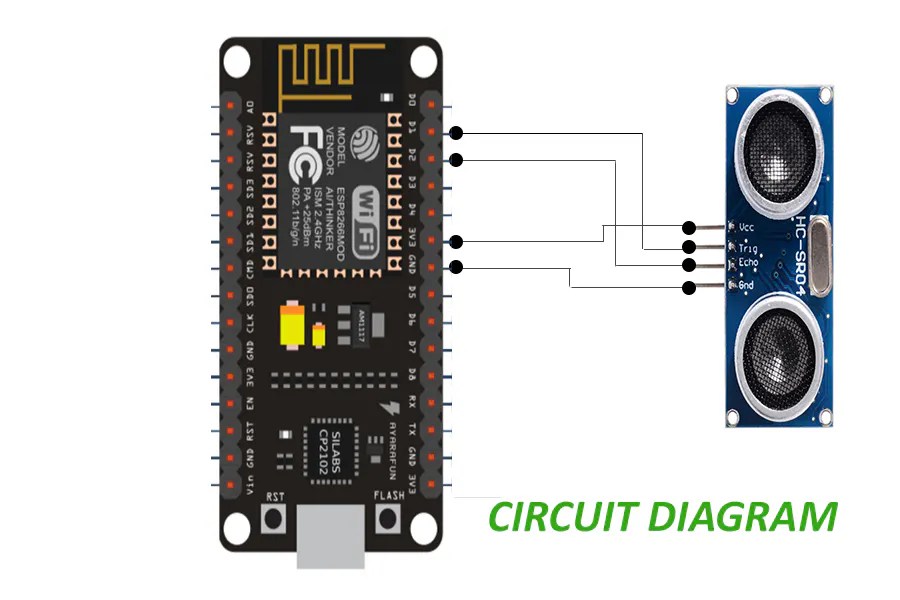 ESP8266 NodeMCU HCSR04 Ultrasonic Sensor With Arduino IDE, 49 OFF