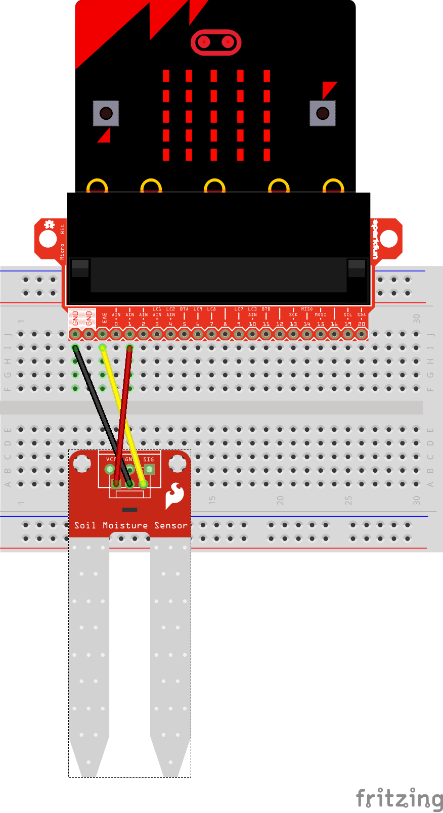 Microbit Moisture sensor Hackster.io