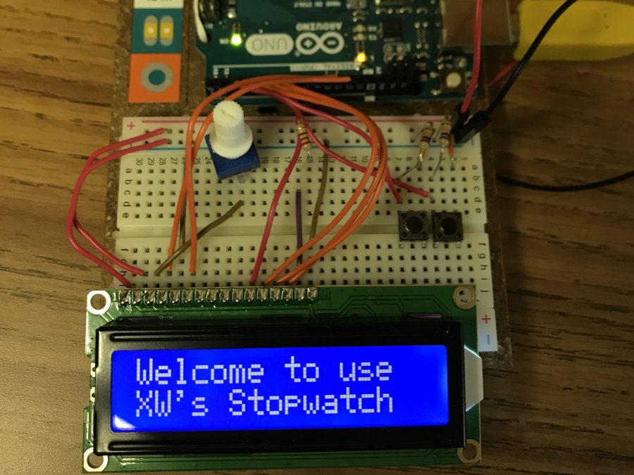Stopwatch with Arduino starter kit Arduino Project Hub