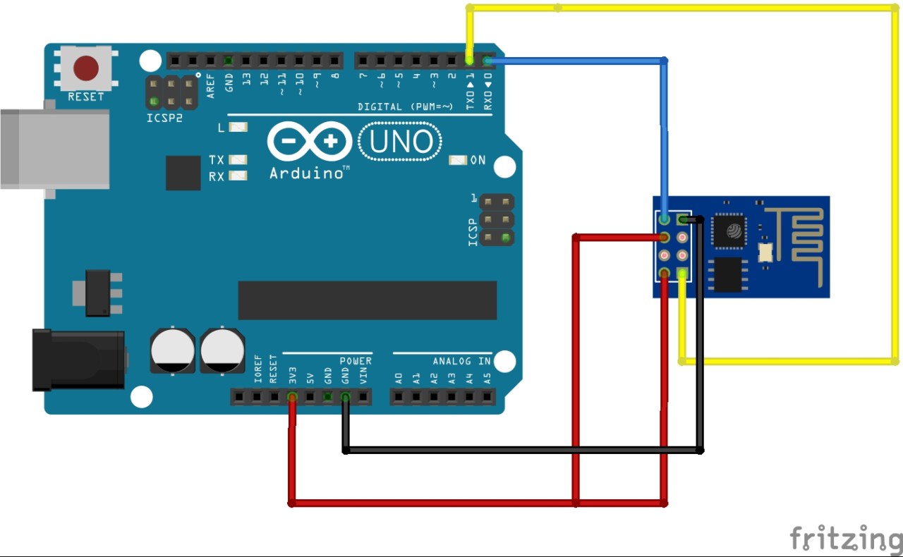 How to use ESP8266 with Arduino UNO for WIFI connectively - Hardware