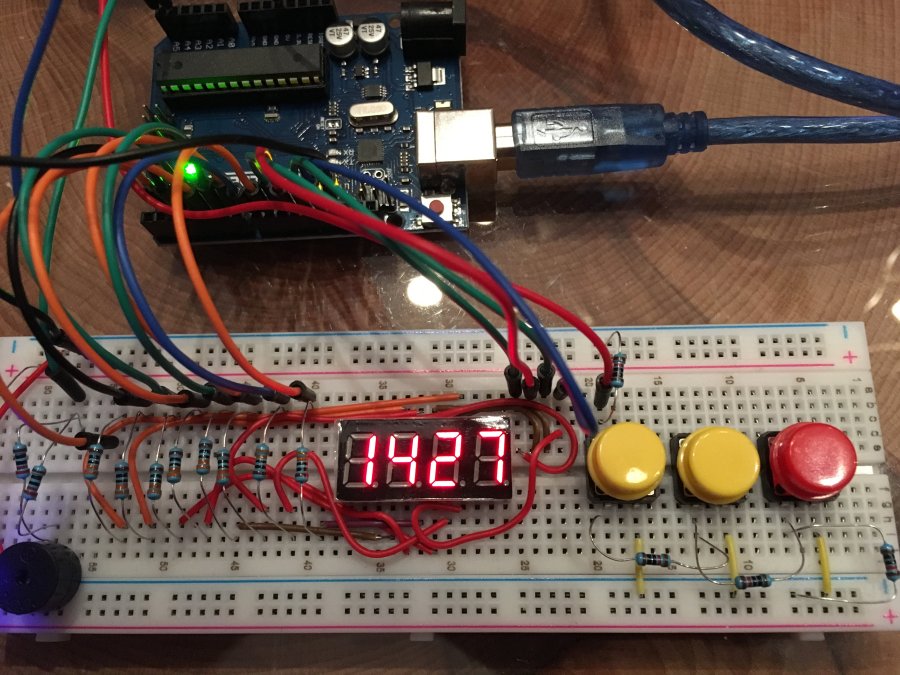 Alarm Clock with Stopwatch Arduino Project Hub