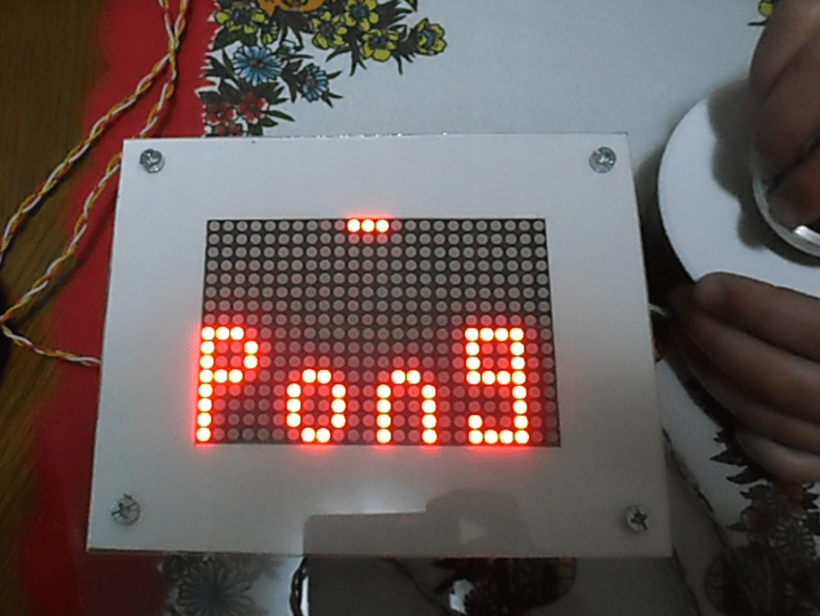 Arduino Pong Game on 24x16 Matrix with MAX7219 Arduino Project Hub