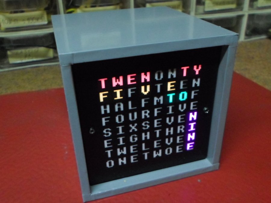 Arduino Word Clock on 8x8 RGB LED Matrix Arduino Project Hub