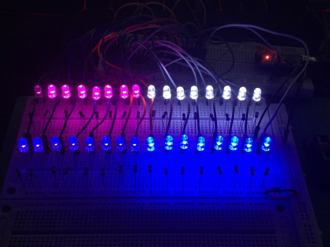3 Pins, 32 LEDs, 4 Shift Registers [74HC595] Arduino Project Hub
