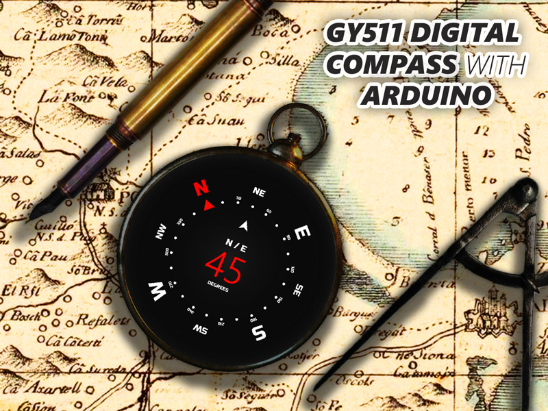 Make a Digital Compass w/ GY511 Hackster.io