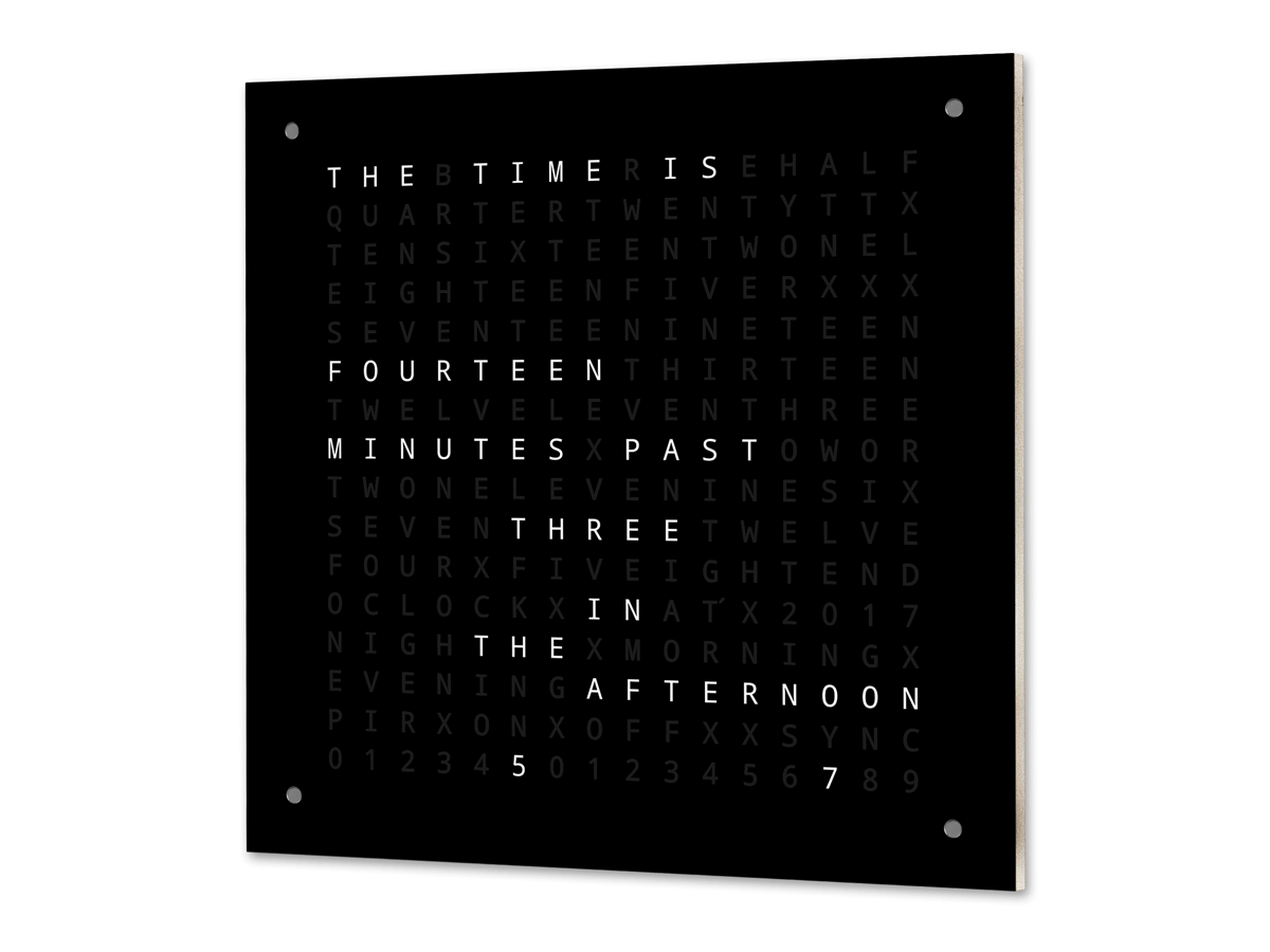 Word Clock with Minute Resolution of Time in Words Hackster.io