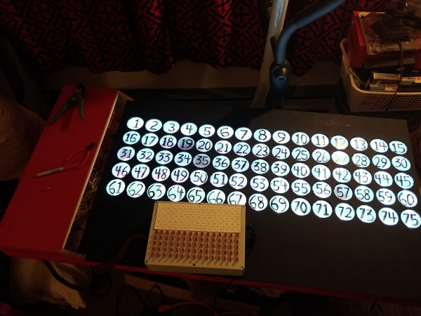 A Custom ArduinoControlled, LEDLit Number Board for Bingo Nights A Custom ArduinoControlled, LEDLit Number Board for Bingo Nights