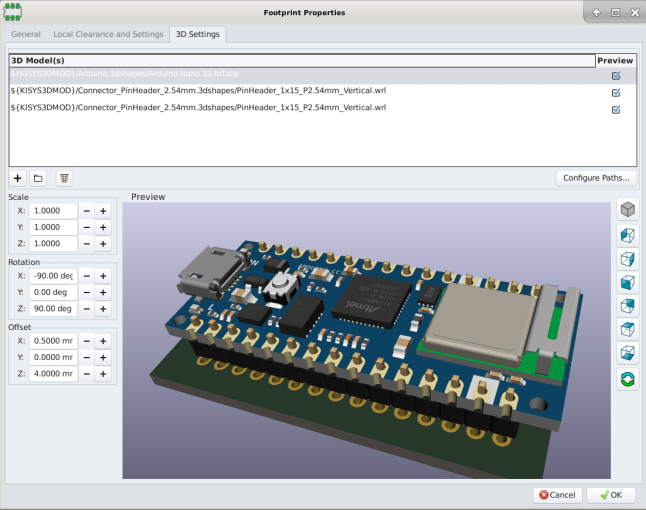 KiCad Footprint for New Nano Family - Arduino Project Hub