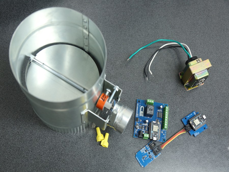 Smart Thermostat controlled HVAC Duct Damper Hackster.io