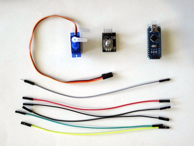Arduino Nano and Visuino Control Servo with Rotary Encoder Arduino