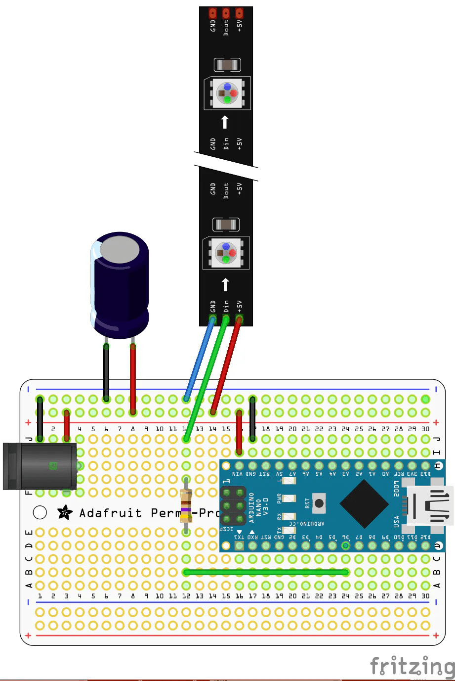 Arduino Compatible Nano NeoPixel Controller Hackster.io