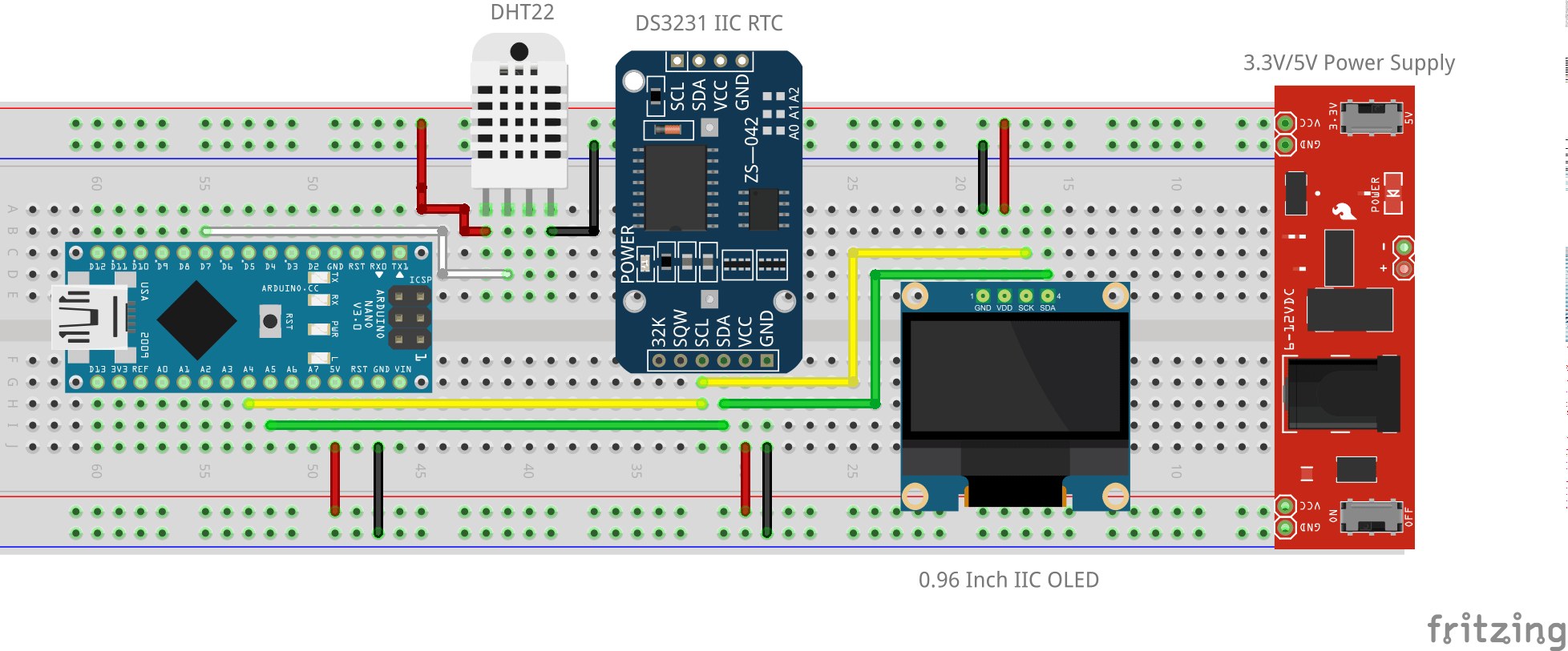 Arduino Nano Using Median Filter to Display DHT22 and RTC Hackster.io