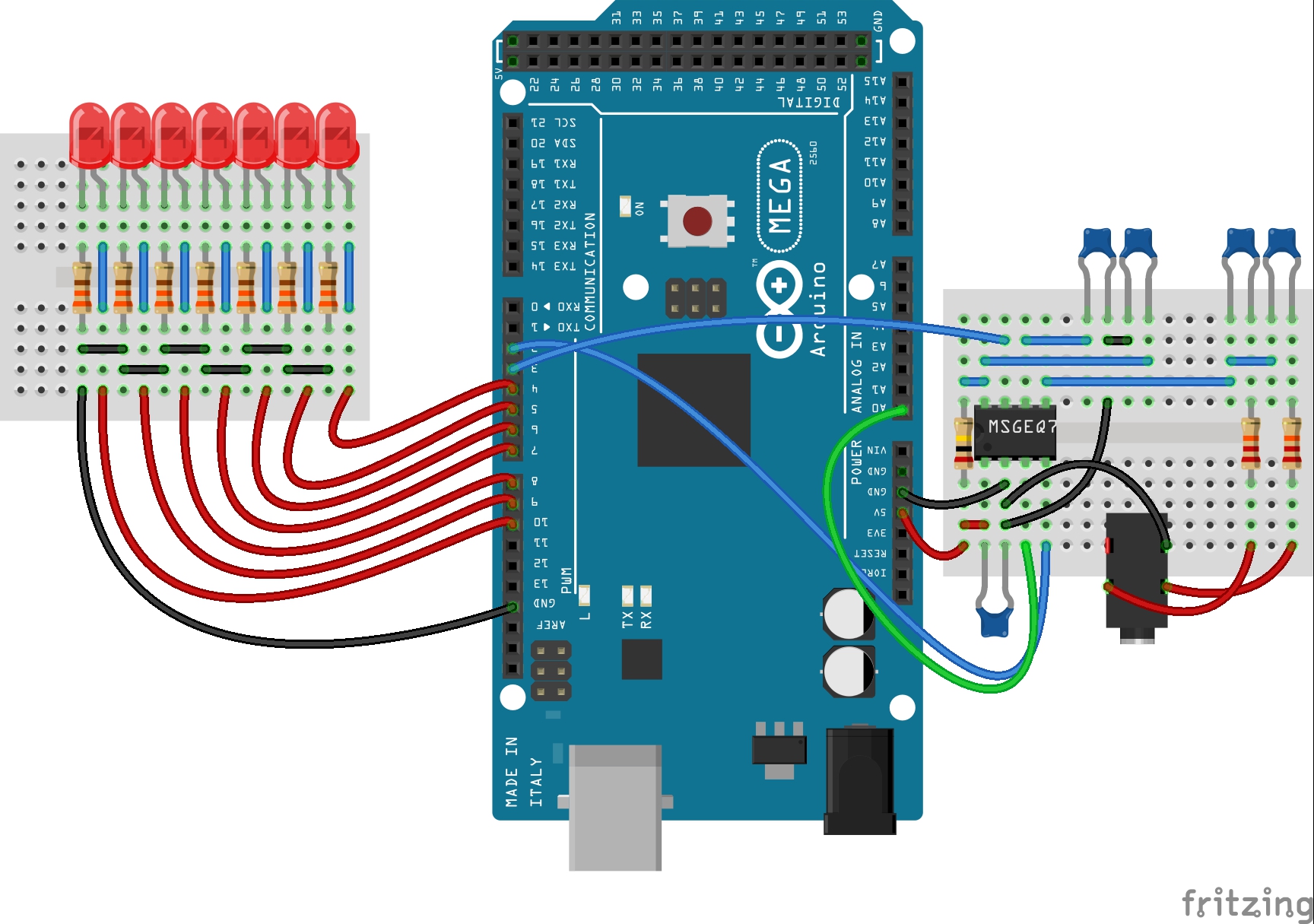 Dancing Fountain Arduino with MSGEQ7 Spectrum Analyzer Hackster.io