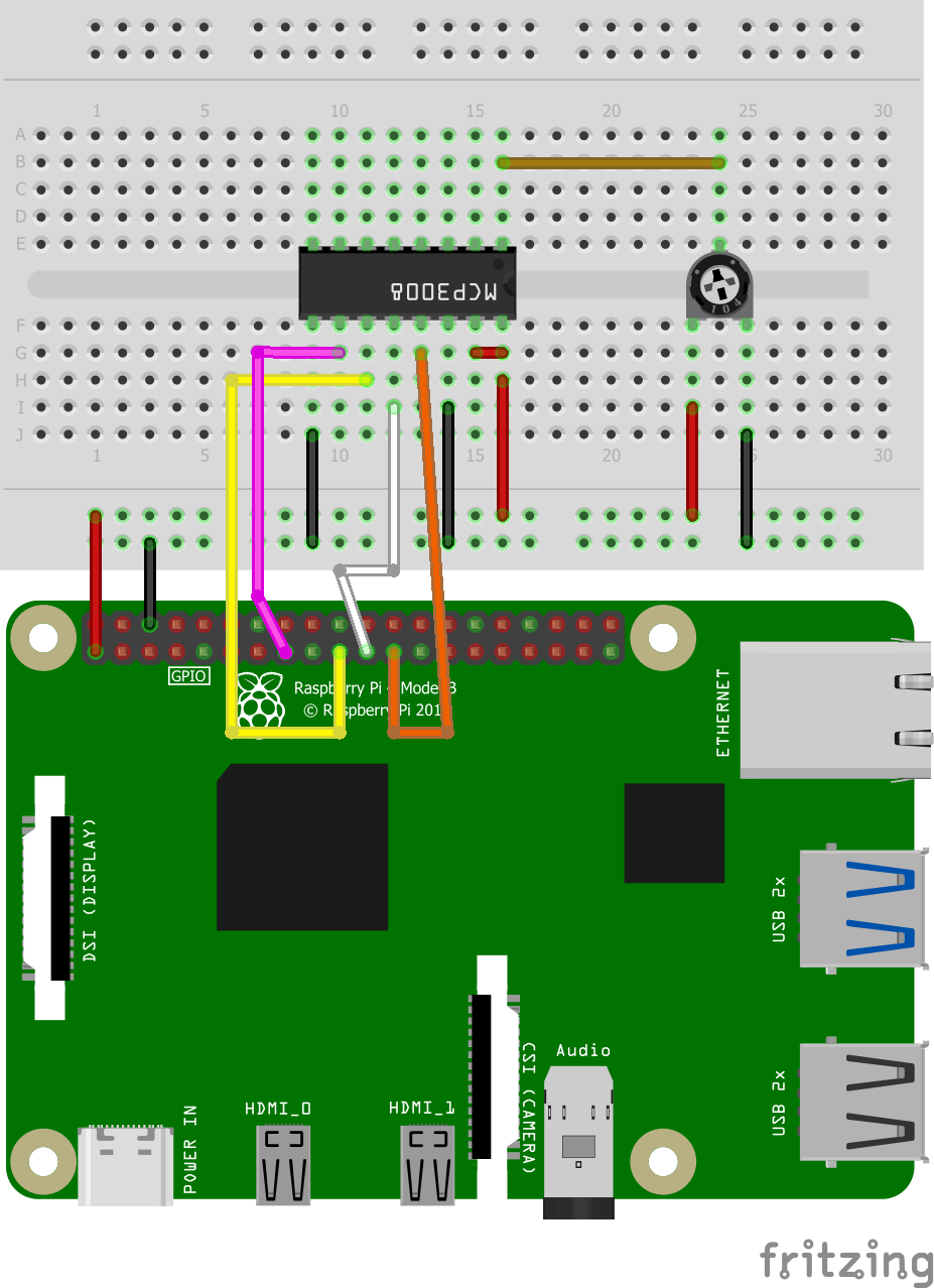 How to Interface MCP3008 with raspberry Pi Hackster.io