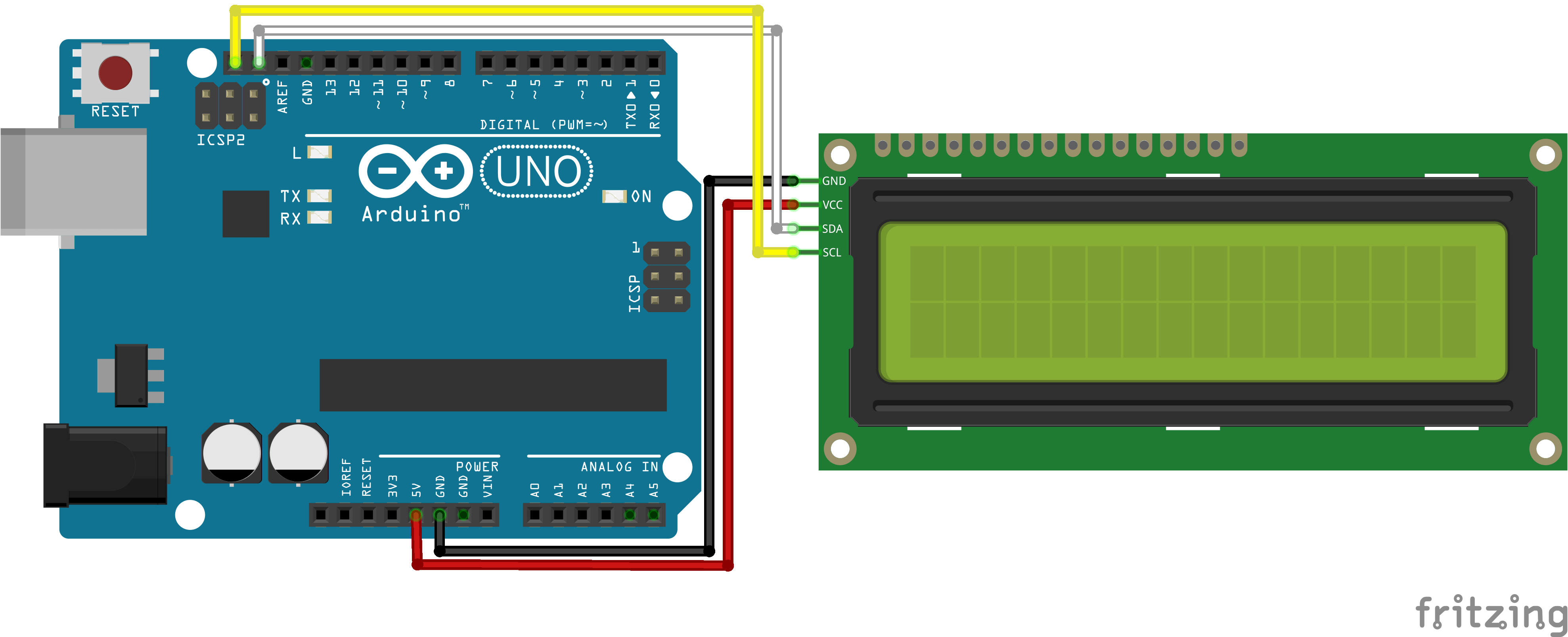 Arduino 'Clock' with LCD (20x4) I2C Hackster.io