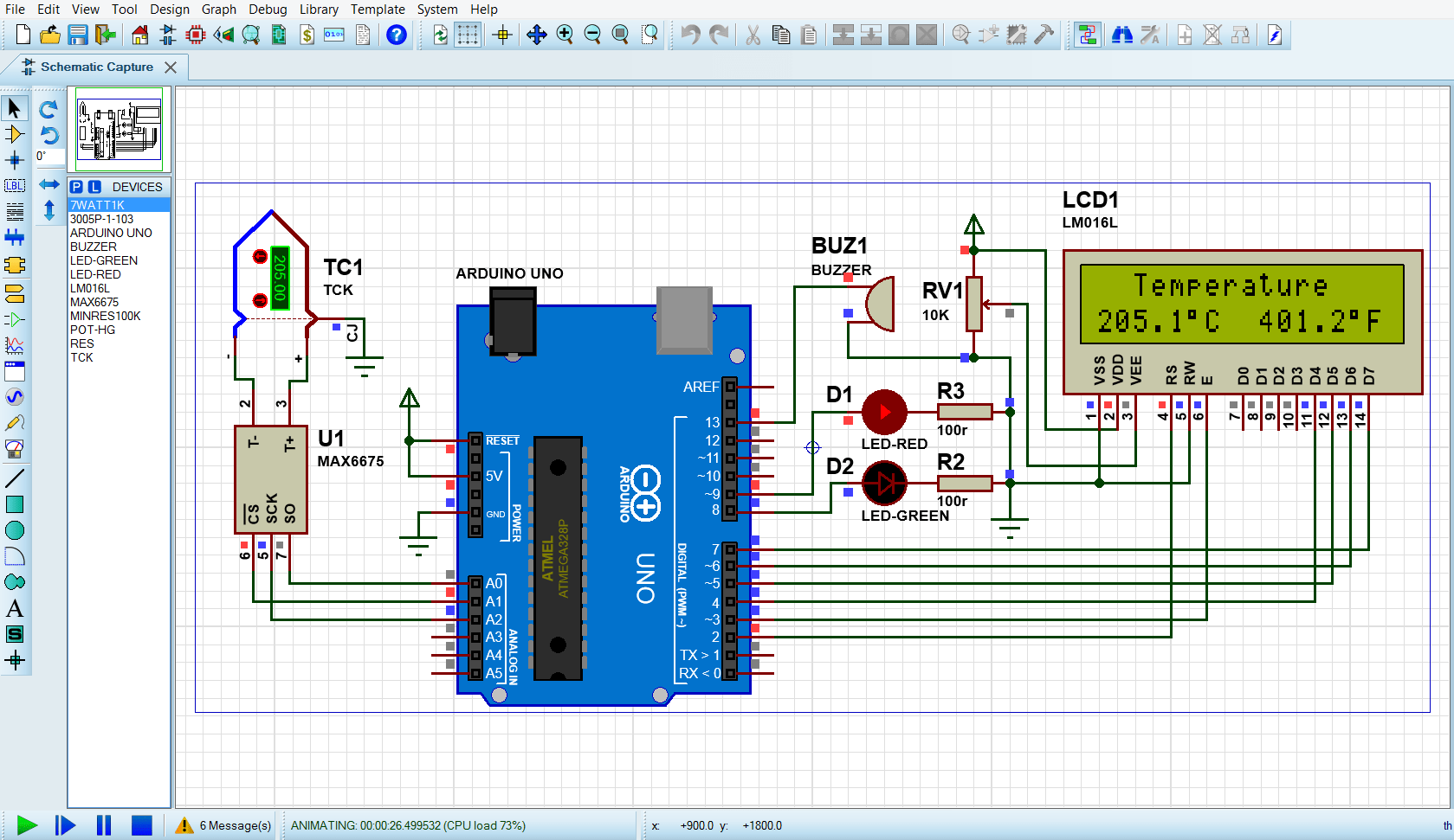 Measure temperature using thermocouple and MAX6675 Arduino Project Hub