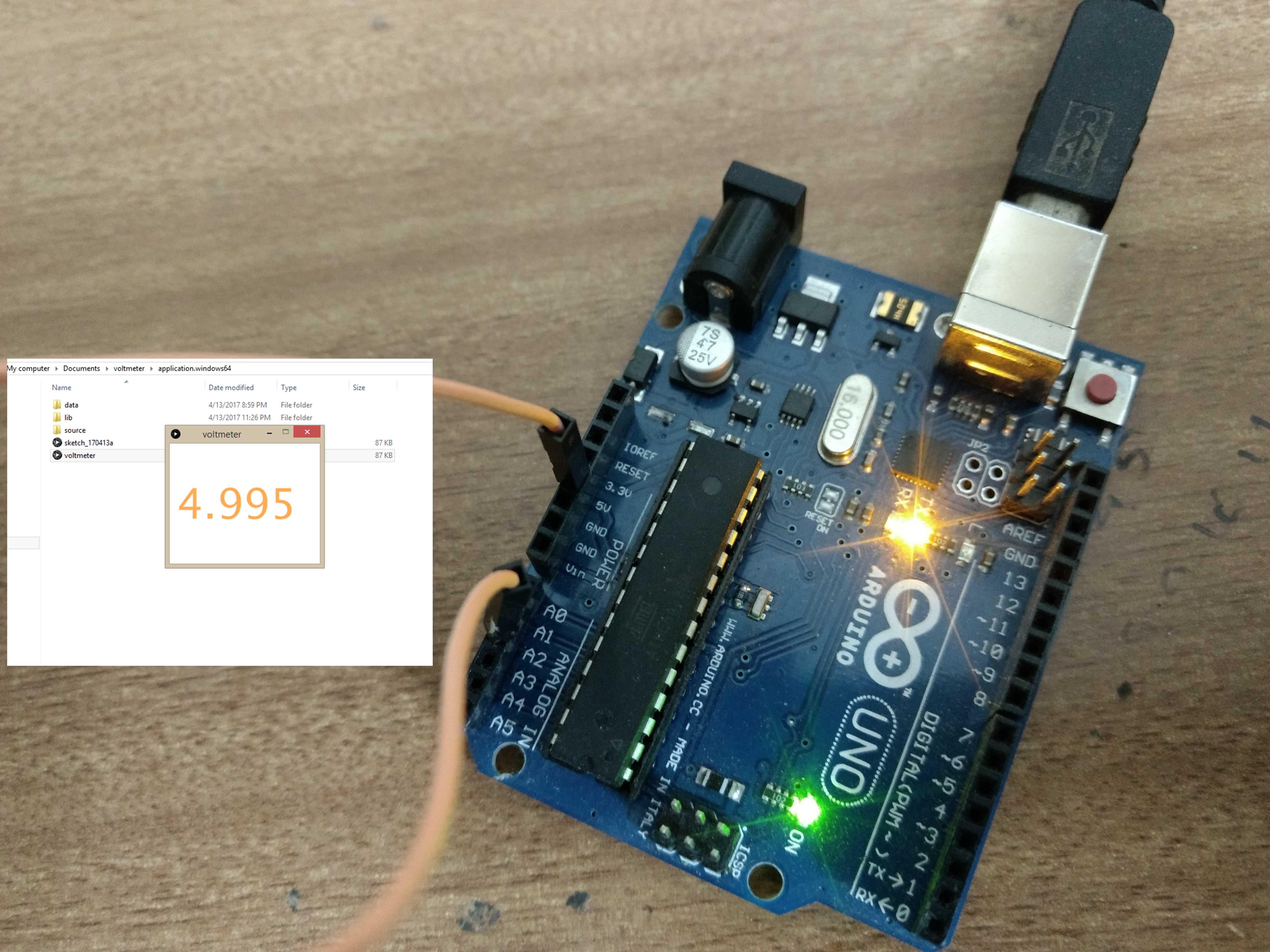 Arduino Voltmeter (Standalone Application) Arduino