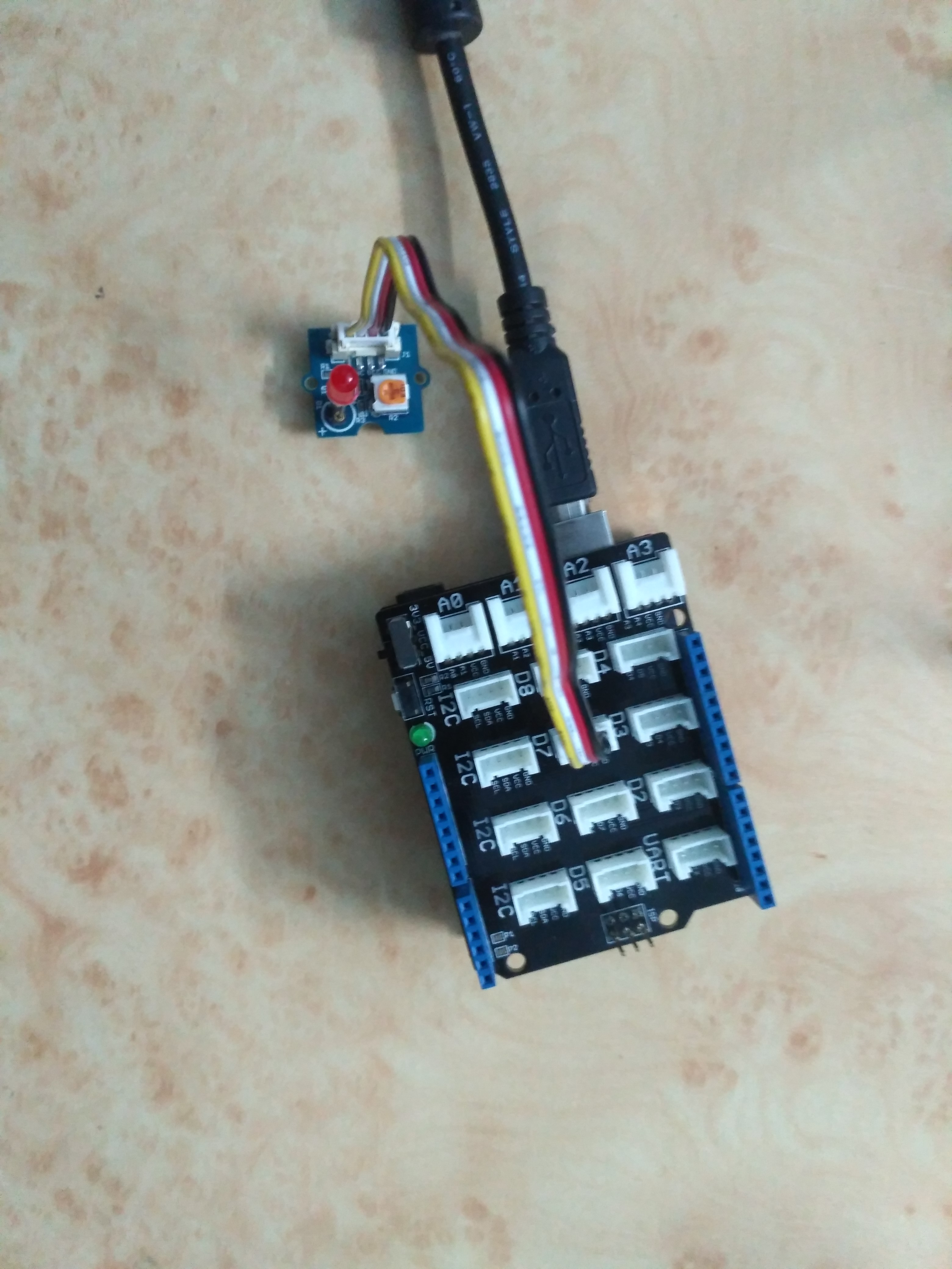 Using Grove Button To Control Grove LED Arduino Project Hub