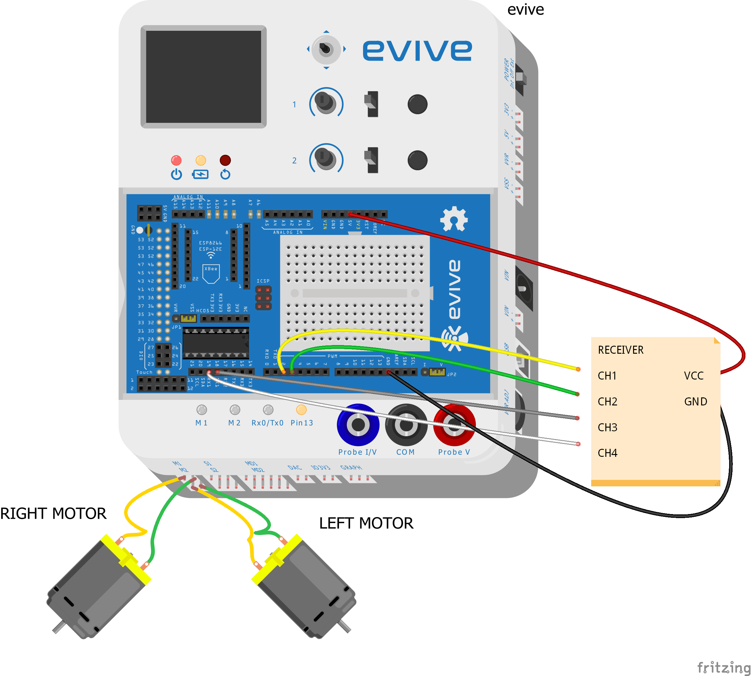Remote Controlled Shopping Cart Using evive Hackster.io